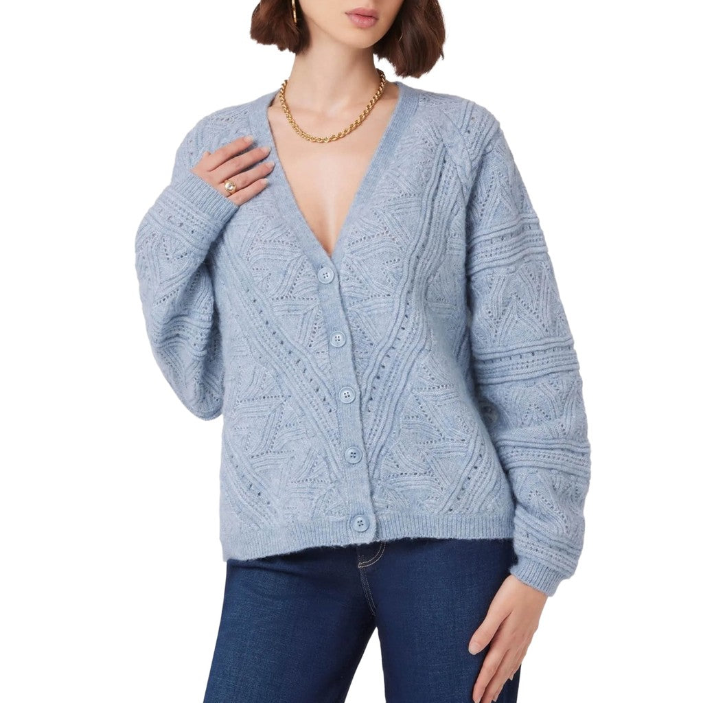 Guess Luchtig vest met V-hals en knoopsluiting