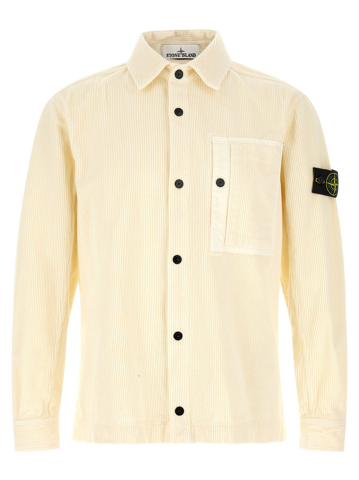 Stone Island Corduroy overshirt – Ivoor