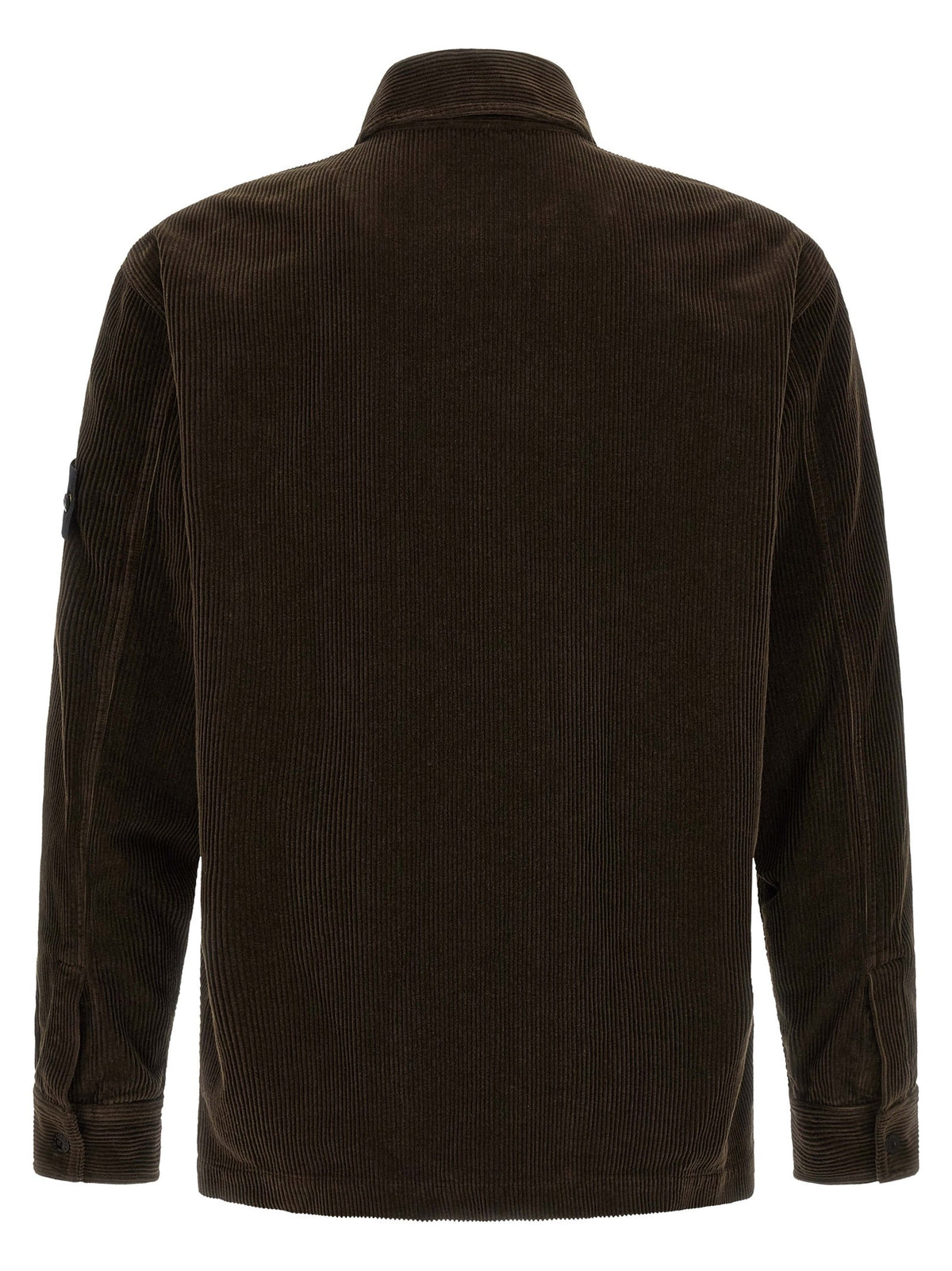 Stone Island Ribfluwelen Overshirt – Donkerbruin