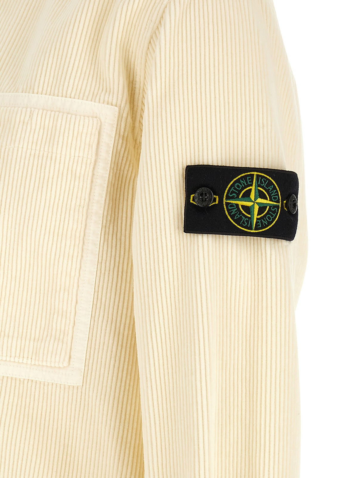 Stone Island Corduroy overshirt – Ivoor