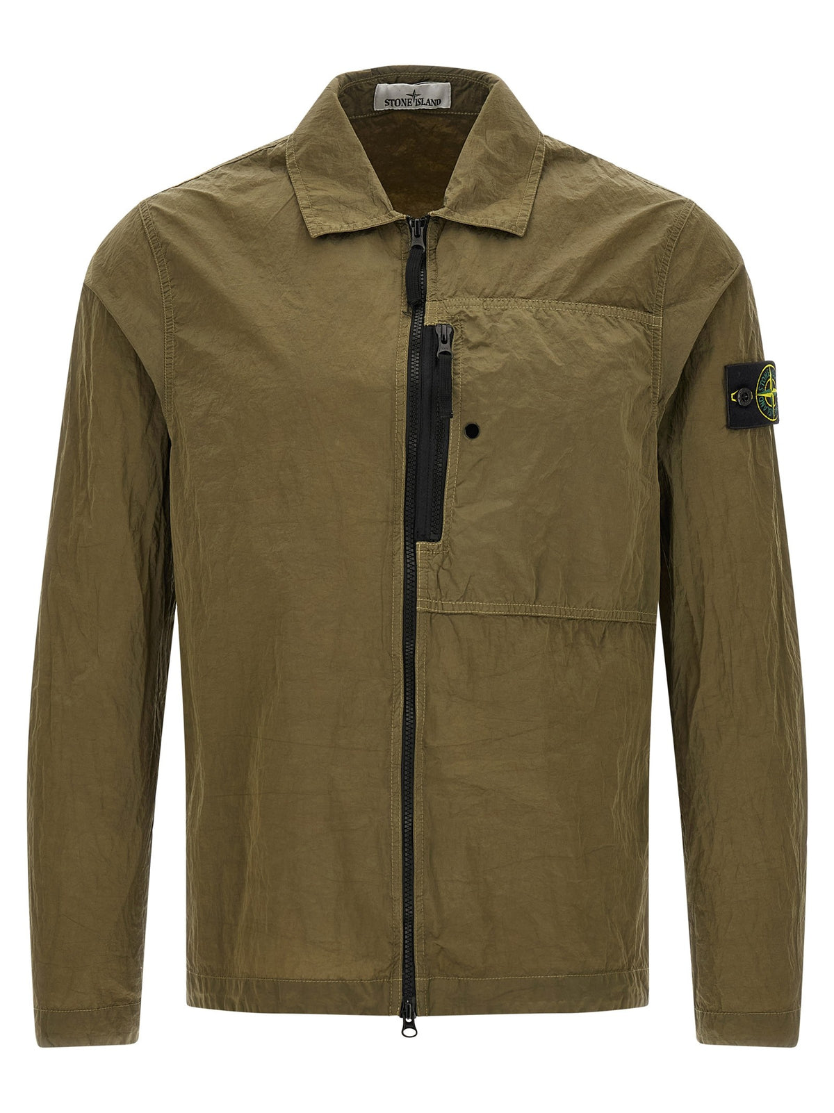 Stone Island Nylon Metal Overshirt – Olijfgroen