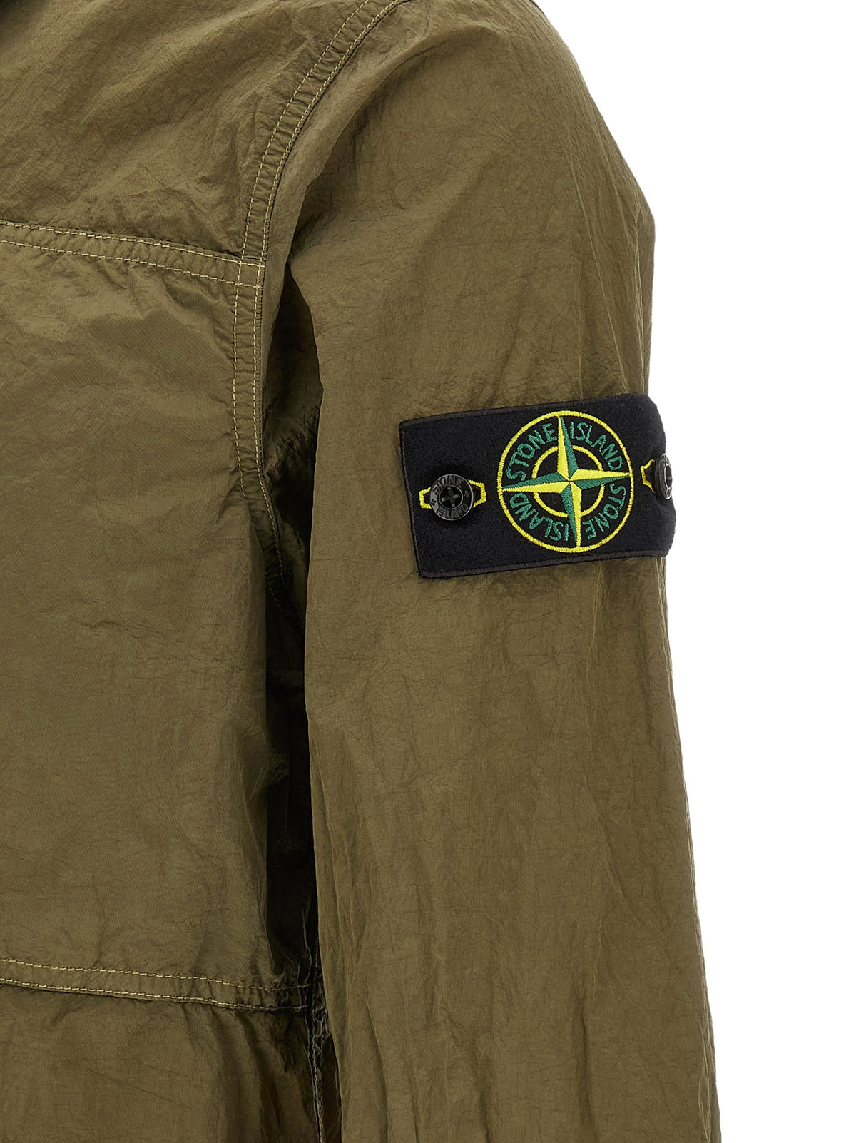 Stone Island Nylon Metal Overshirt – Olijfgroen