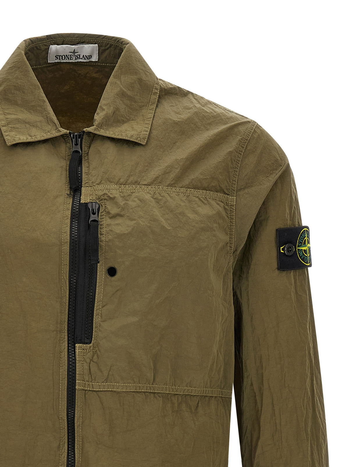 Stone Island Nylon Metal Overshirt – Olijfgroen