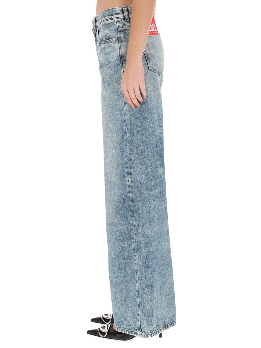 Diesel 1978 D-Akemi Flared jeans – Lichtblauw