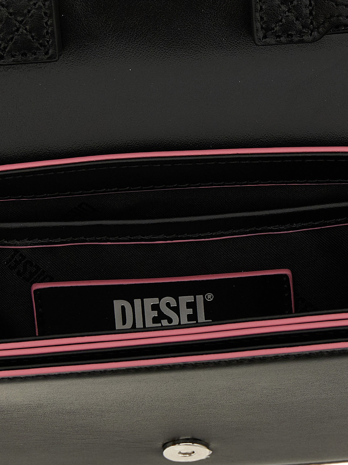 Diesel 1DR Schoudertas – Zwart / Roze