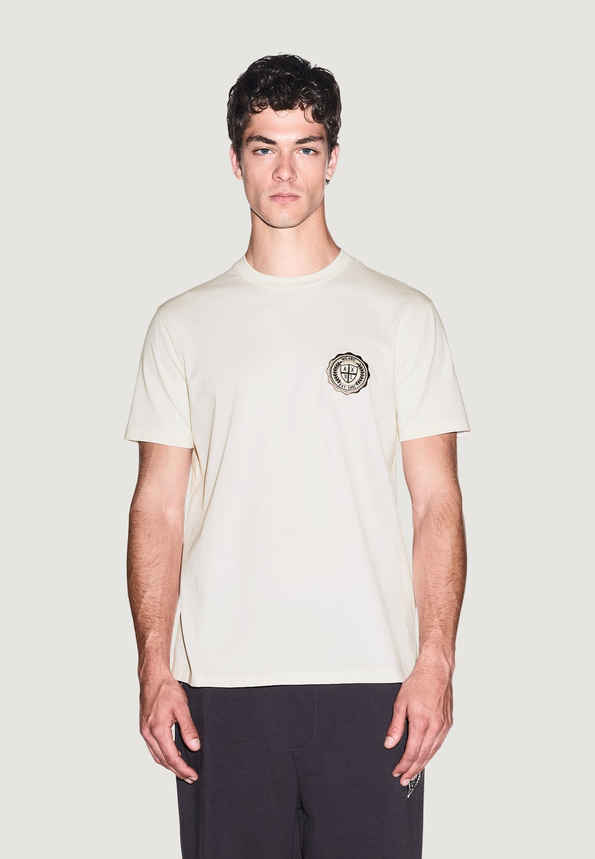 Armani Exchange T-shirt met Korte Mouwen Heren – Wit