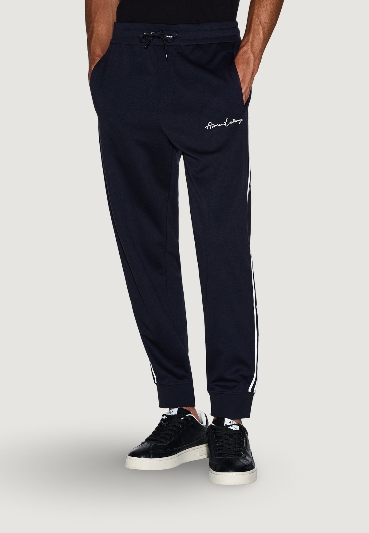 Armani Exchange Joggingbroek van Polyestermix – Blauw