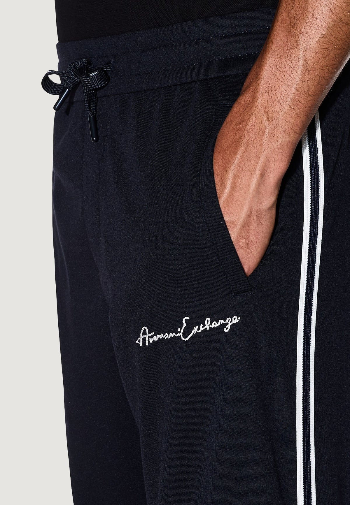 Armani Exchange Joggingbroek van Polyestermix – Blauw