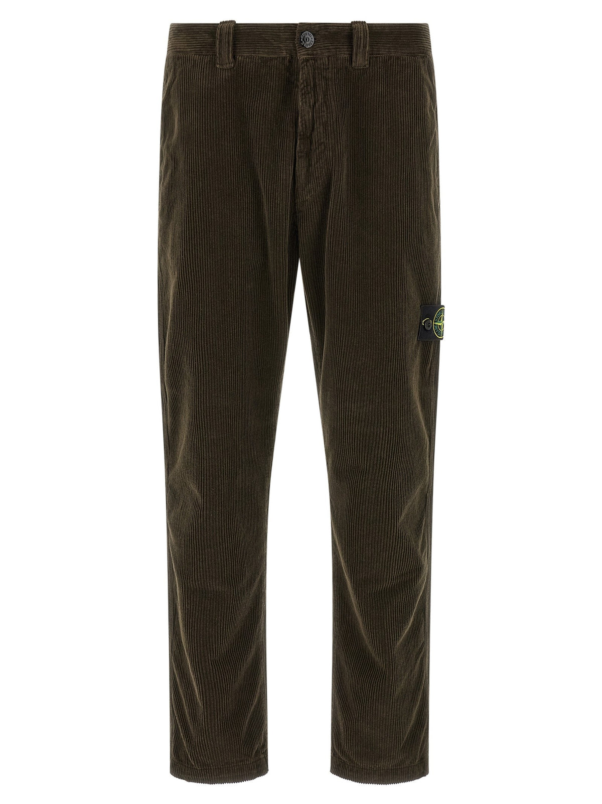 Stone Island Ribfluwelen Broek – Antraciet