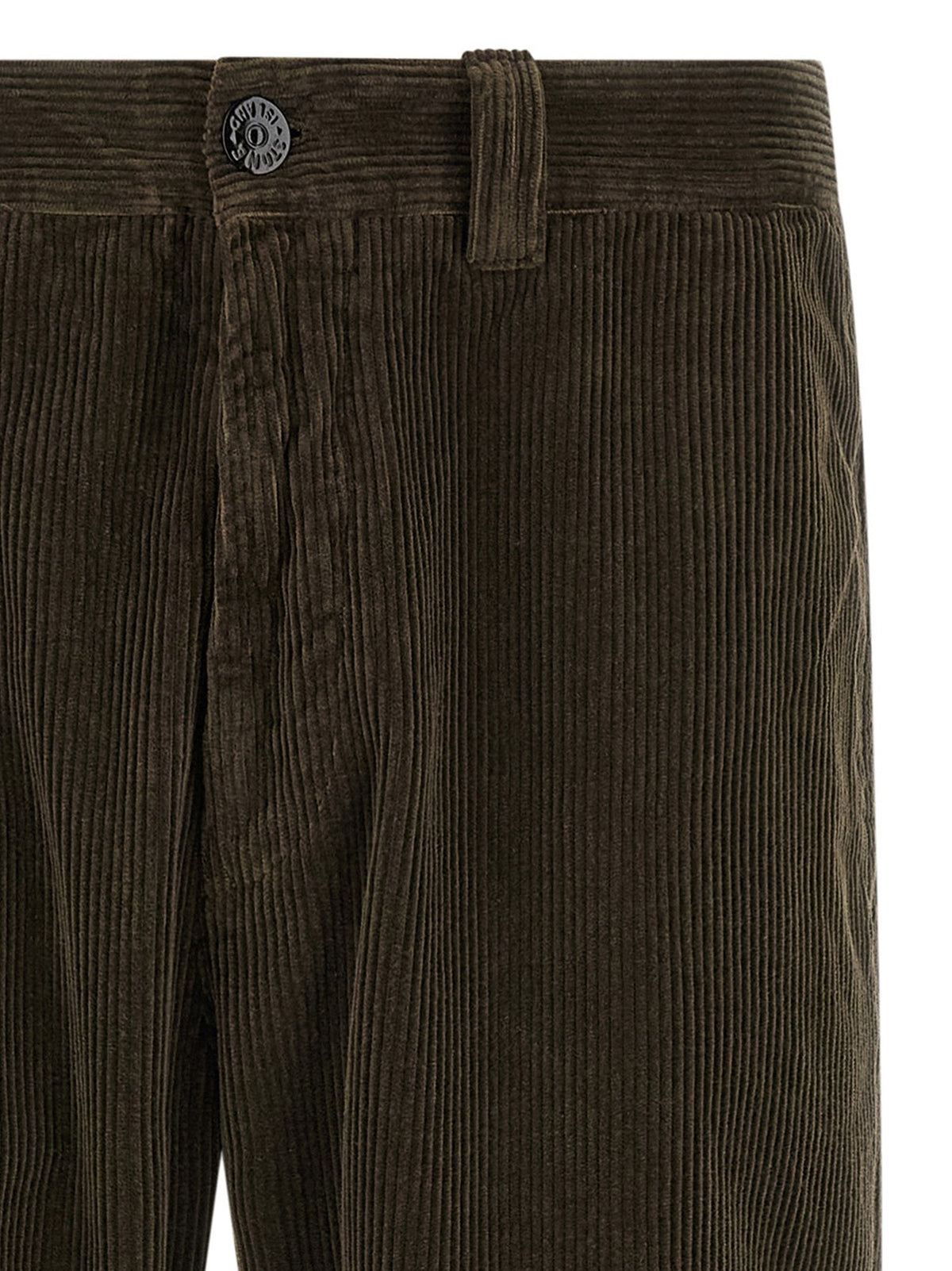 Stone Island Ribfluwelen Broek – Antraciet