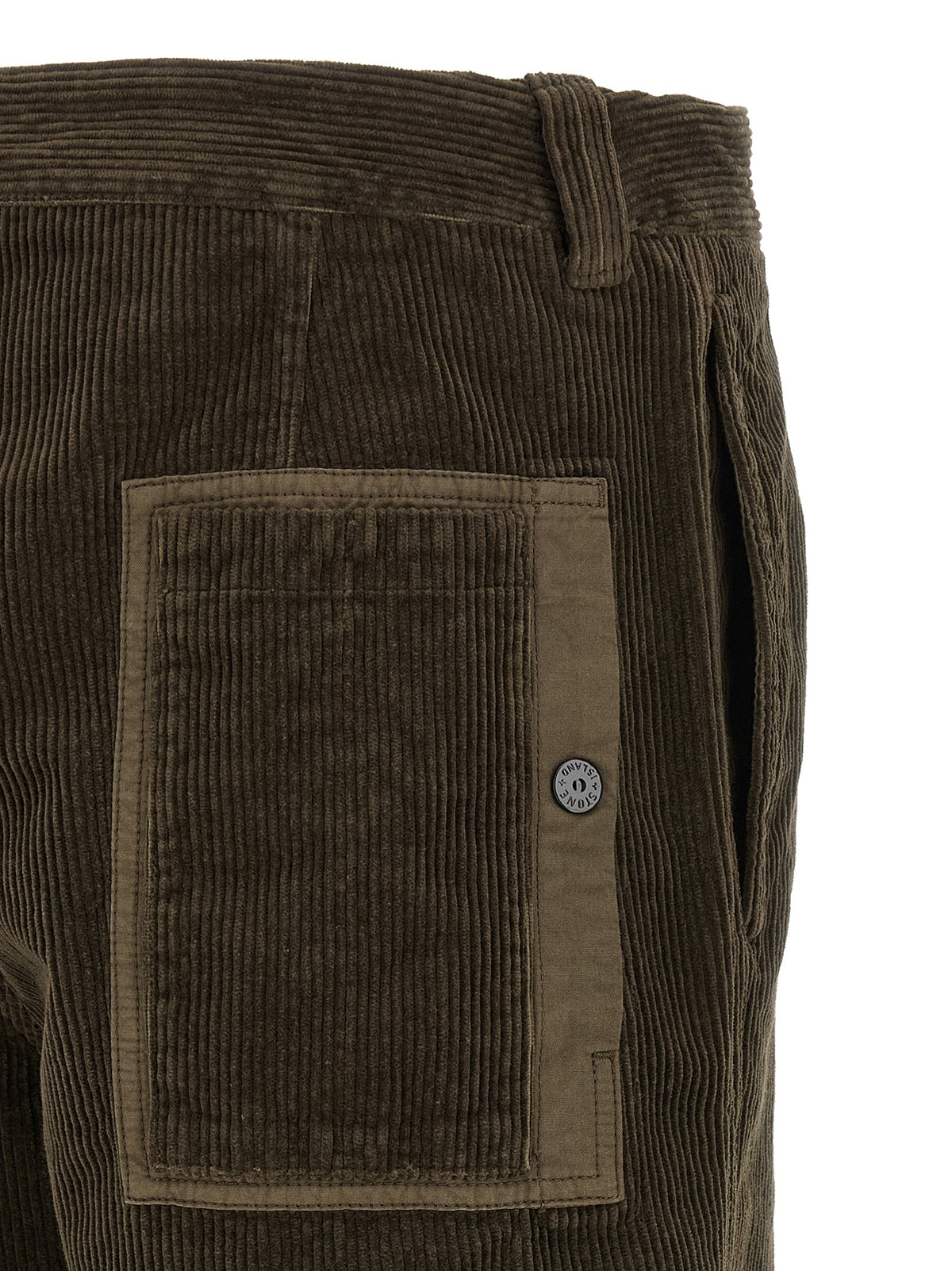 Stone Island Ribfluwelen Broek – Antraciet