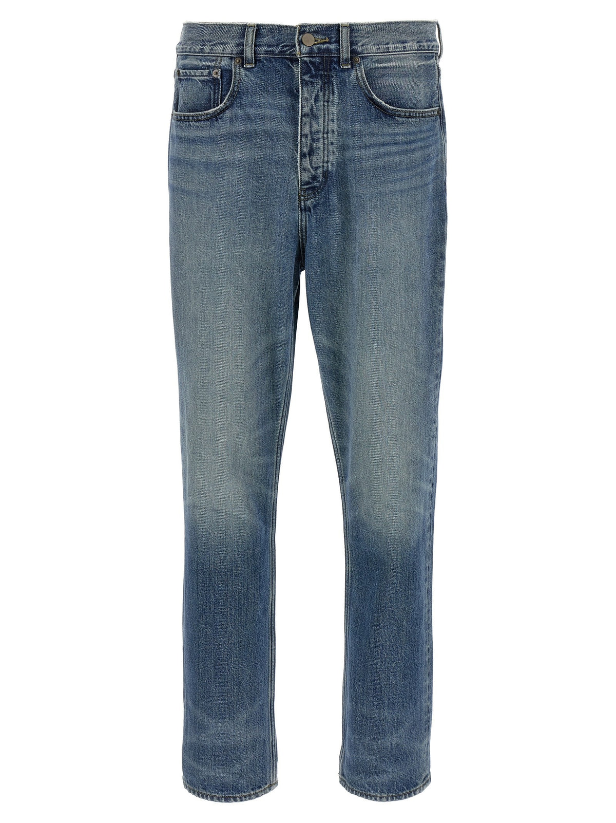 Fear of God Essentials Jeans met vijf zakken – Middenblauw