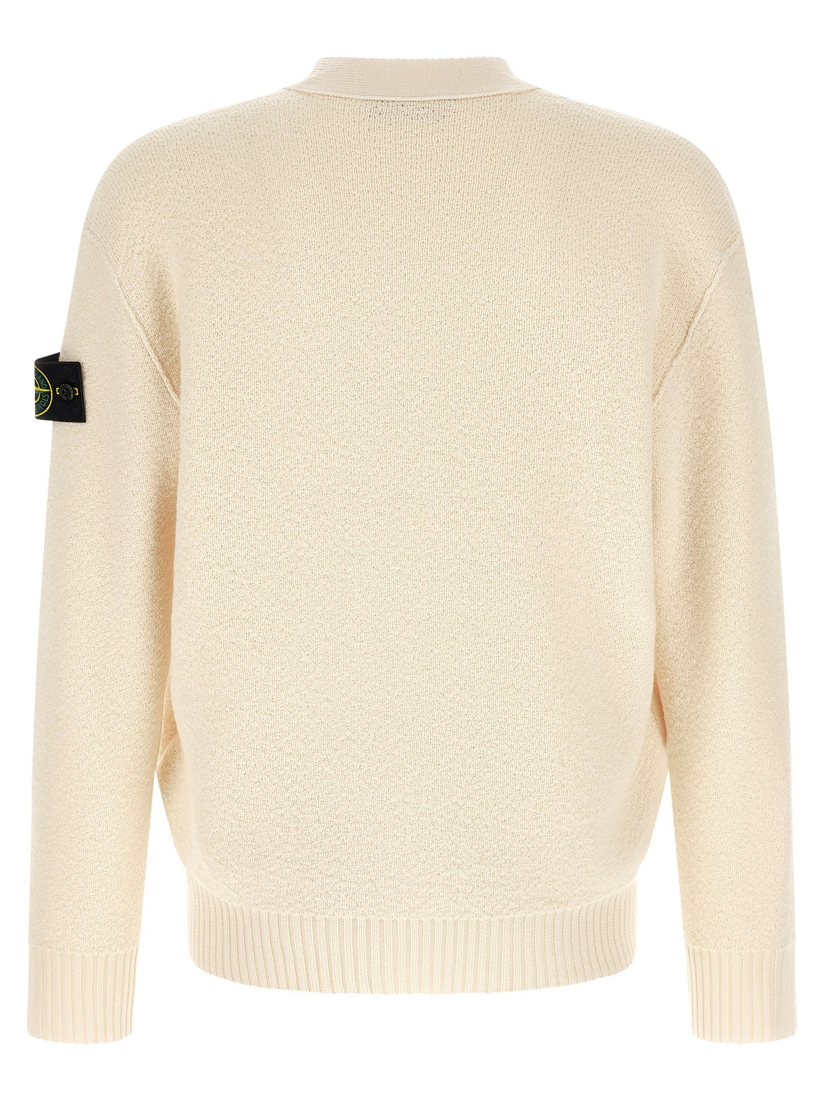Stone Island Wollen Cardigan – Crème