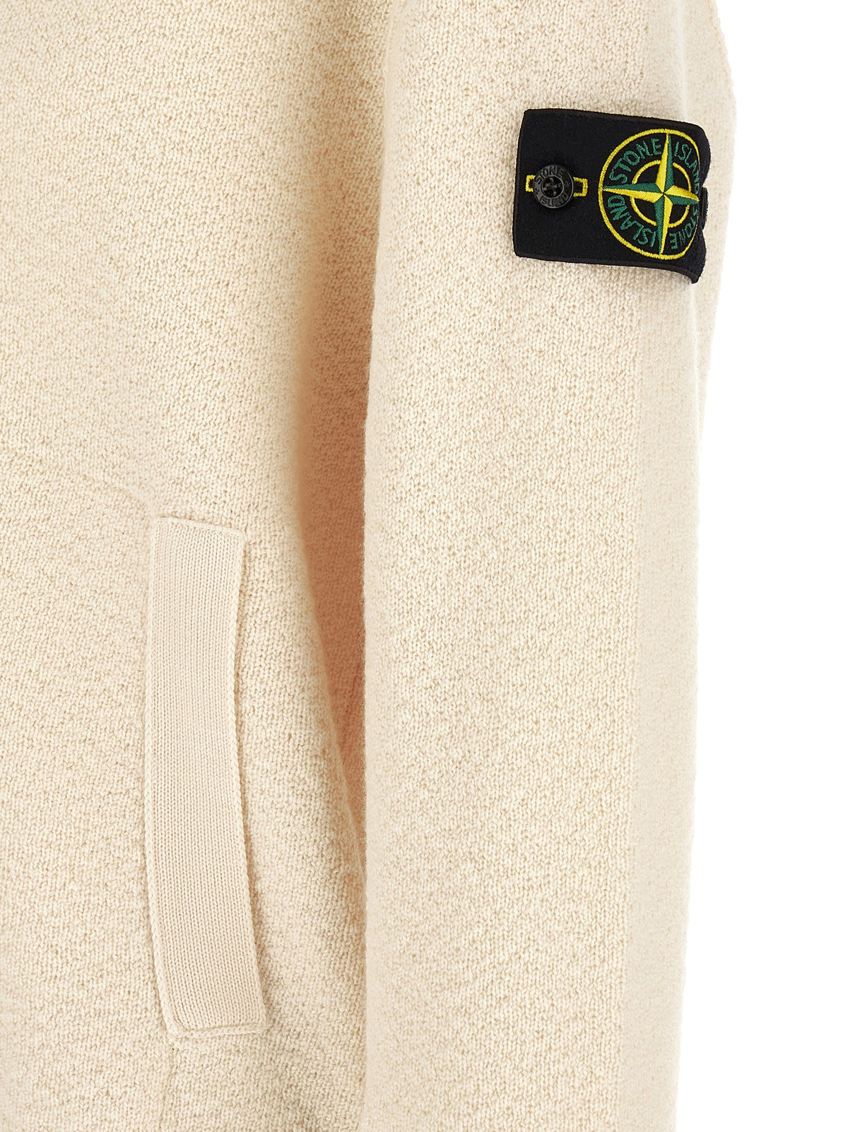 Stone Island Wollen Cardigan – Crème