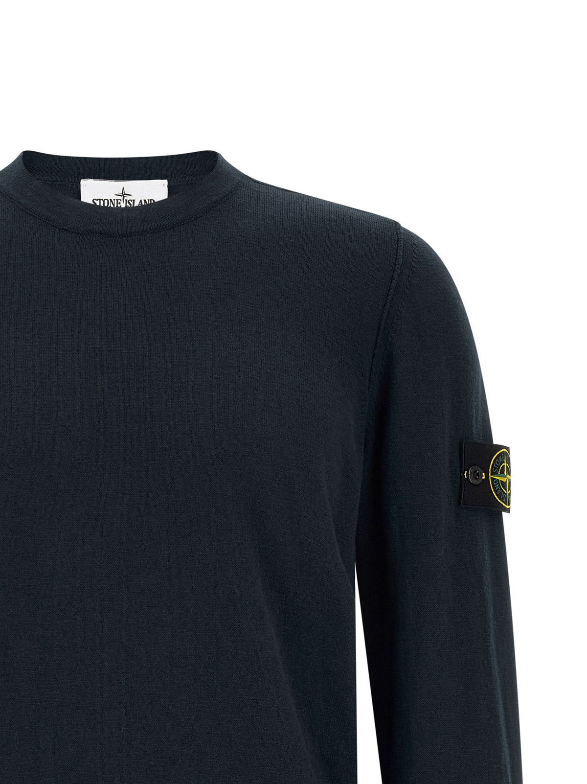 Stone Island Gebreide Trui – Marineblauw