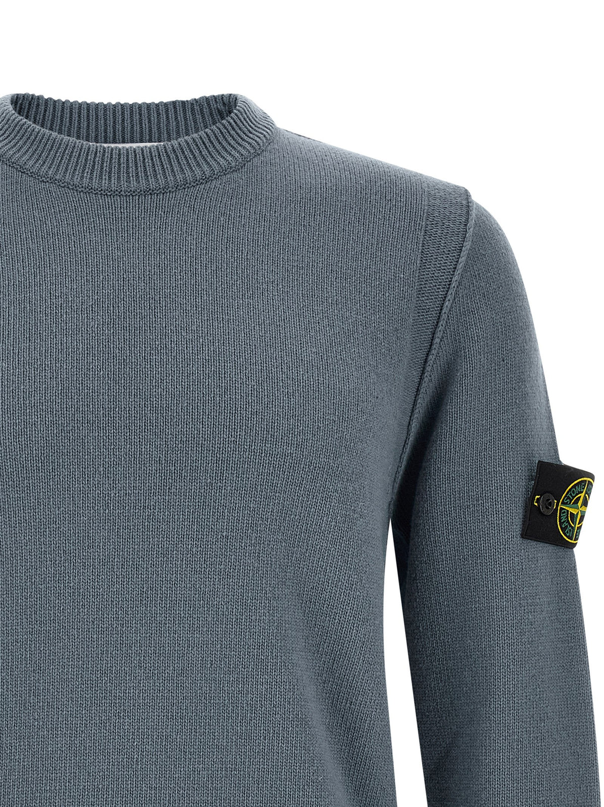 Stone Island Wollen Trui met ronde hals – Blauw