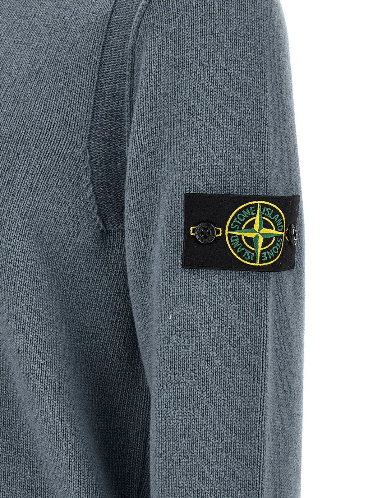 Stone Island Wollen Trui met ronde hals – Blauw