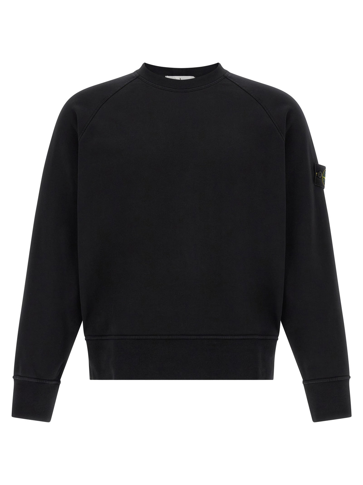 Stone Island Katoenen Sweatshirt met badge – Zwart