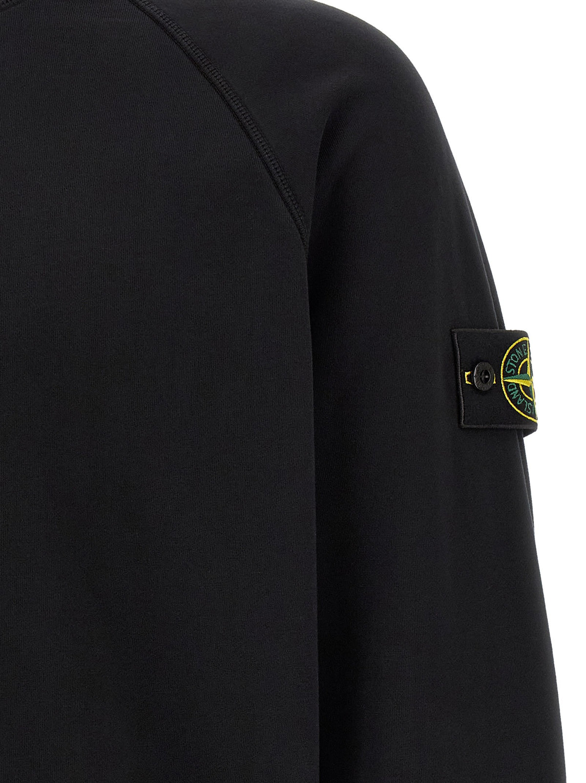 Stone Island Katoenen Sweatshirt met badge – Zwart