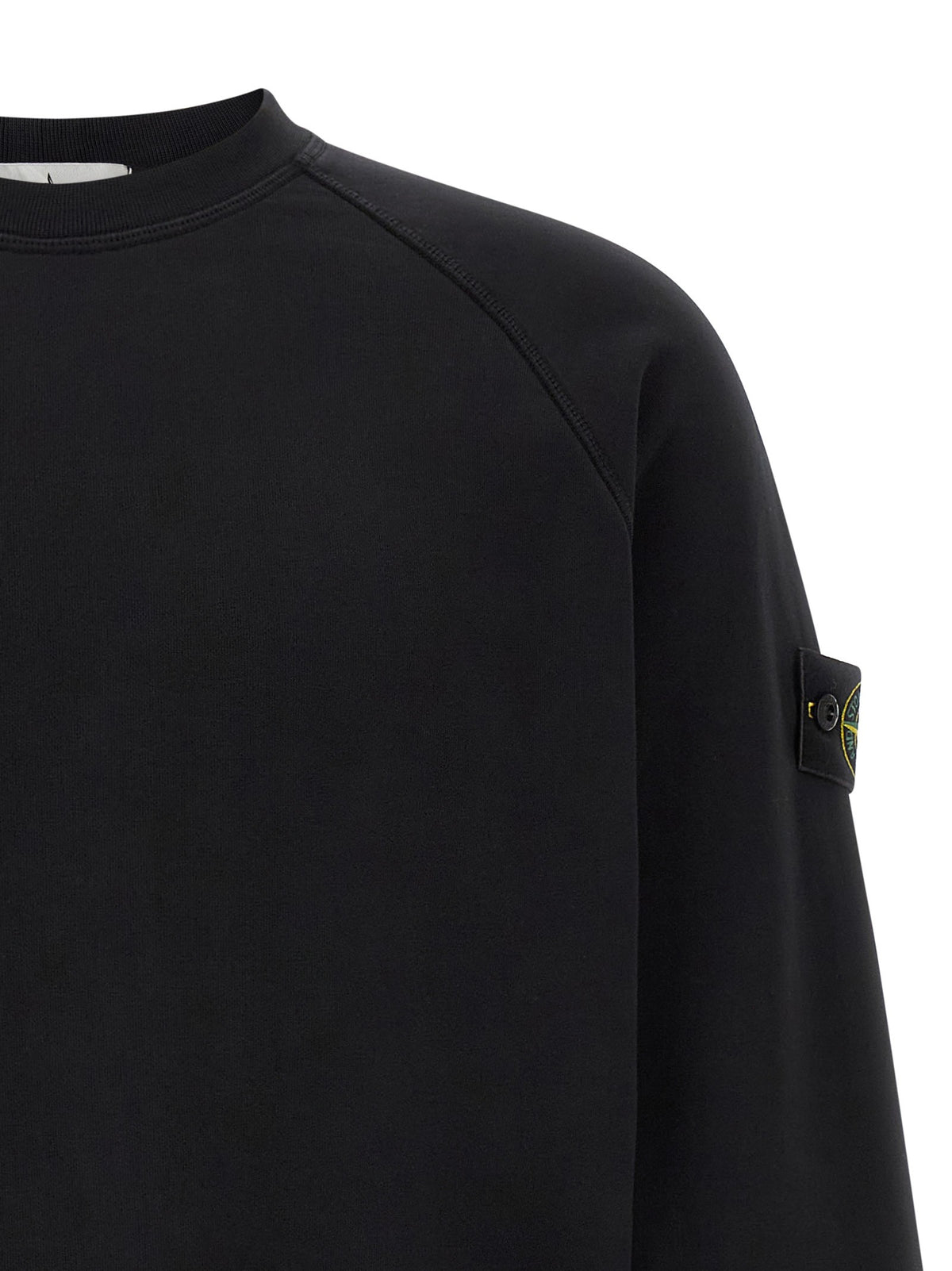 Stone Island Katoenen Sweatshirt met badge – Zwart