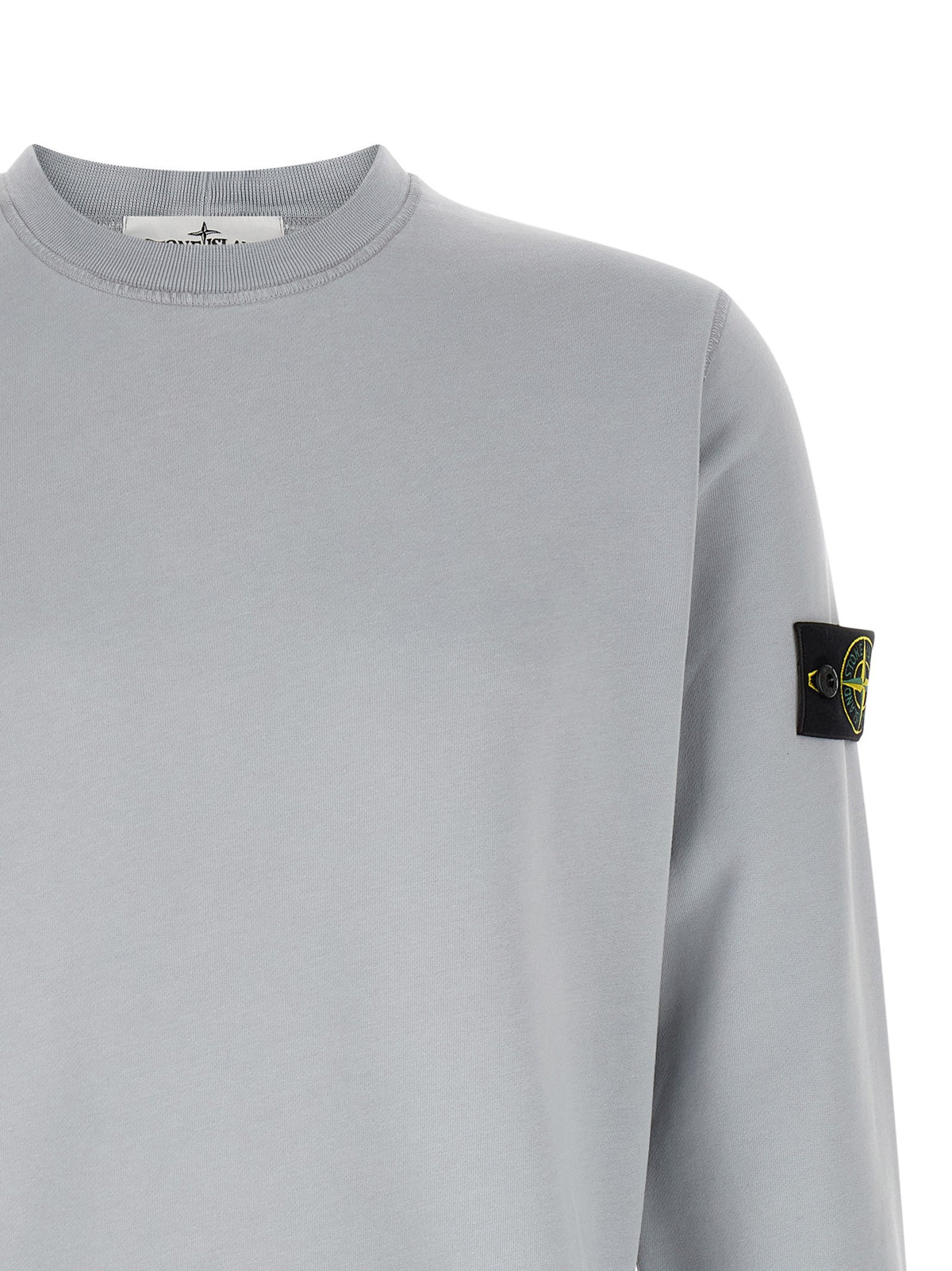 Stone Island Katoenen Sweatshirt met badge – Grijs