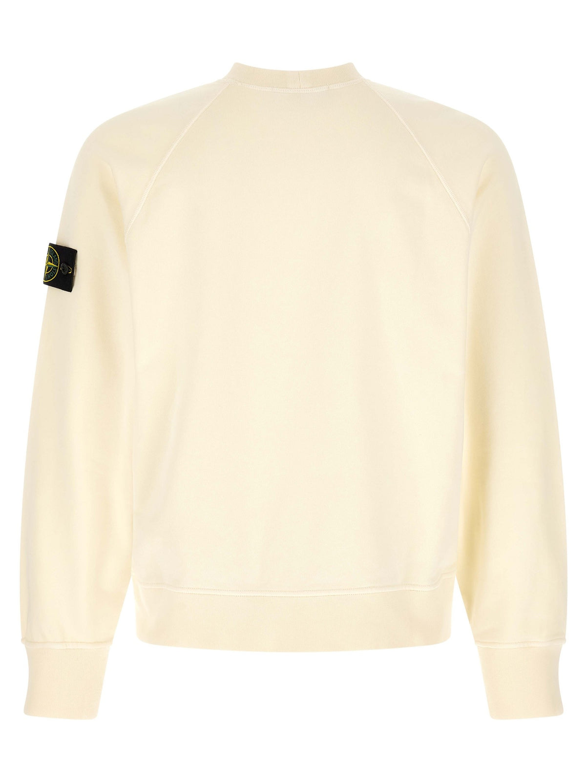 Stone Island Katoenen Sweatshirt met badge – Crème
