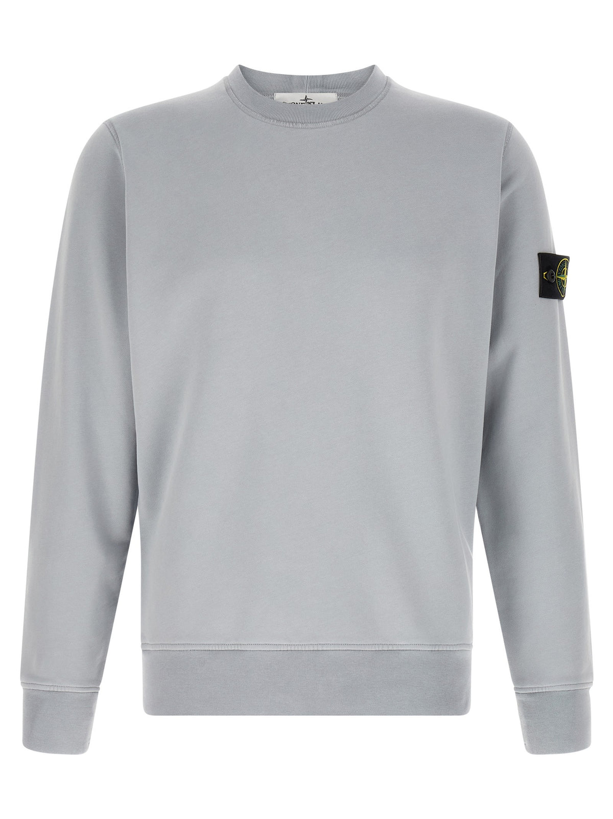 Stone Island Katoenen Sweatshirt met badge – Grijs