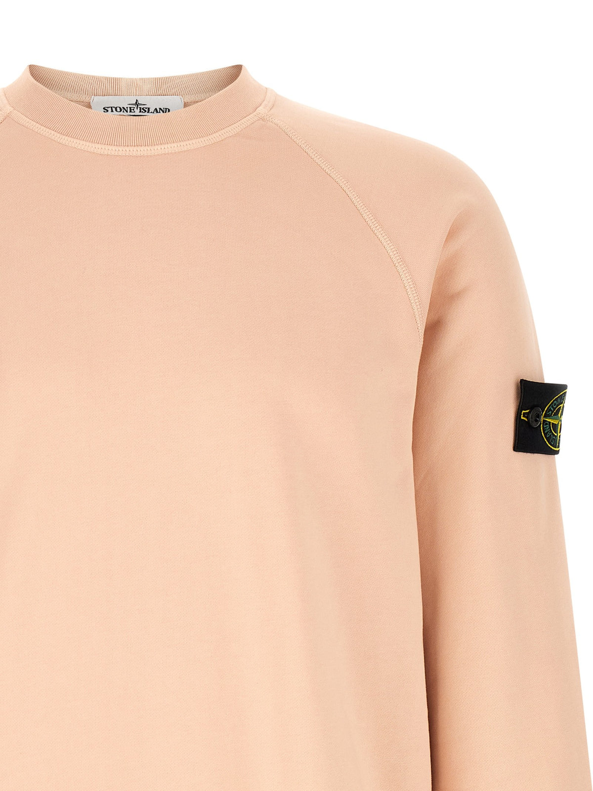 Stone Island Katoenen Sweater met raglanmouwen – Perzik
