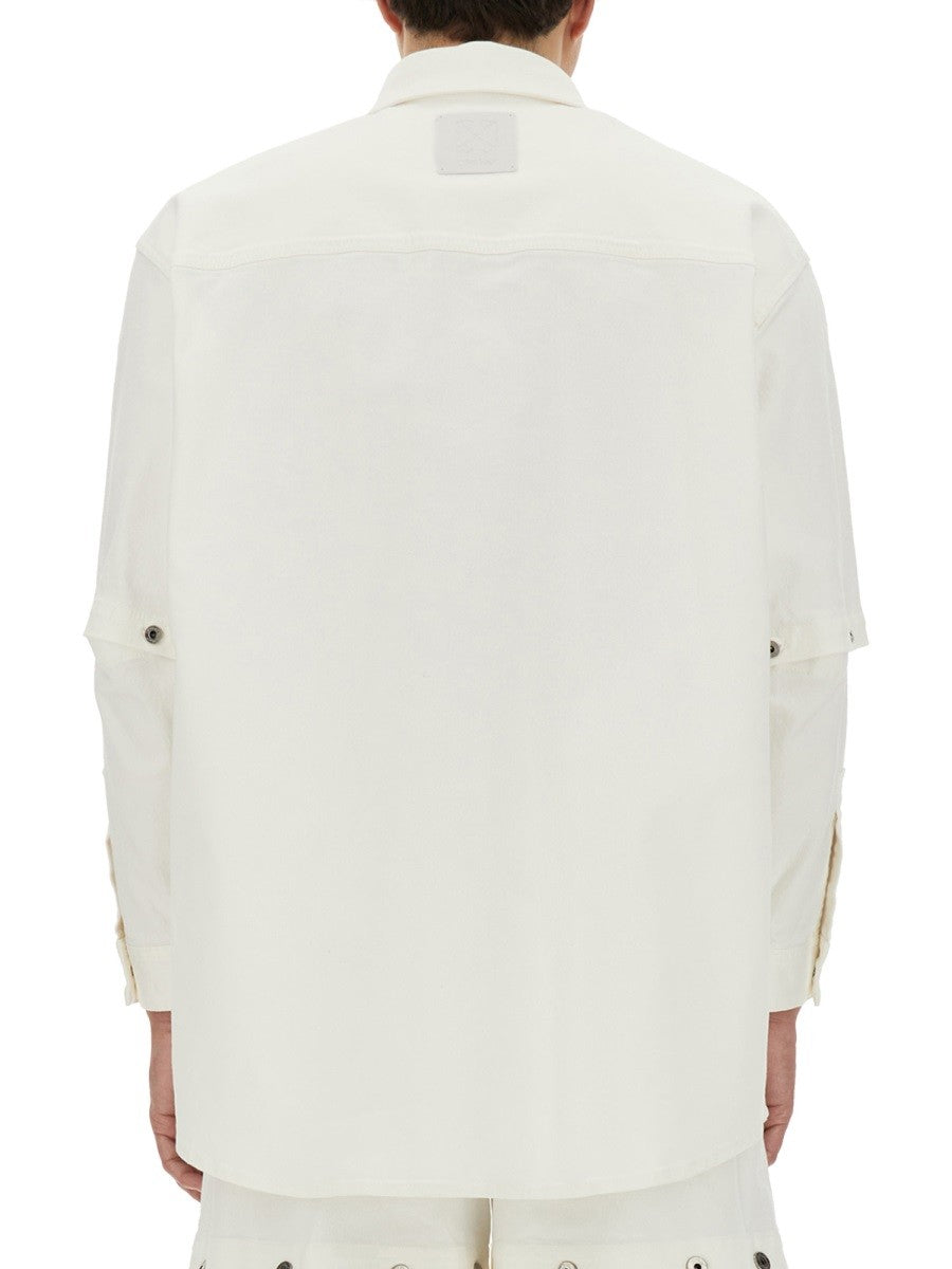 Off-White Oversized Overshirt – Wit