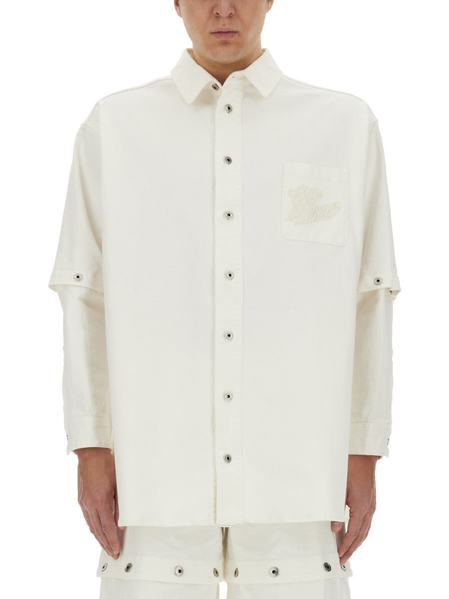 Off-White Oversized Overshirt – Wit