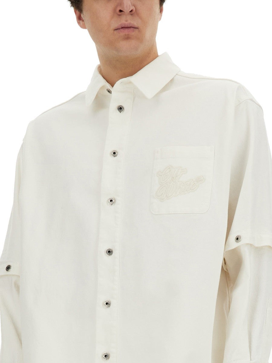 Off-White Oversized Overshirt – Wit