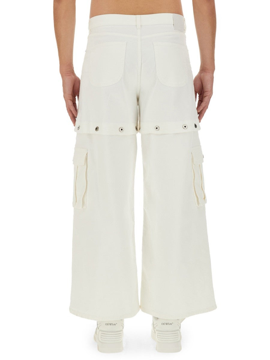 Off-White Baggy Jeans – Wit