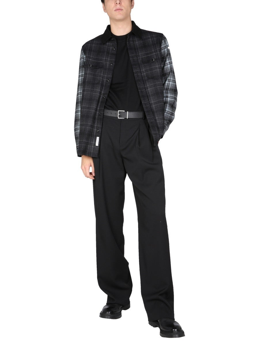 Woolrich Alaskan Melton Overshirt – Zwart / Grijs