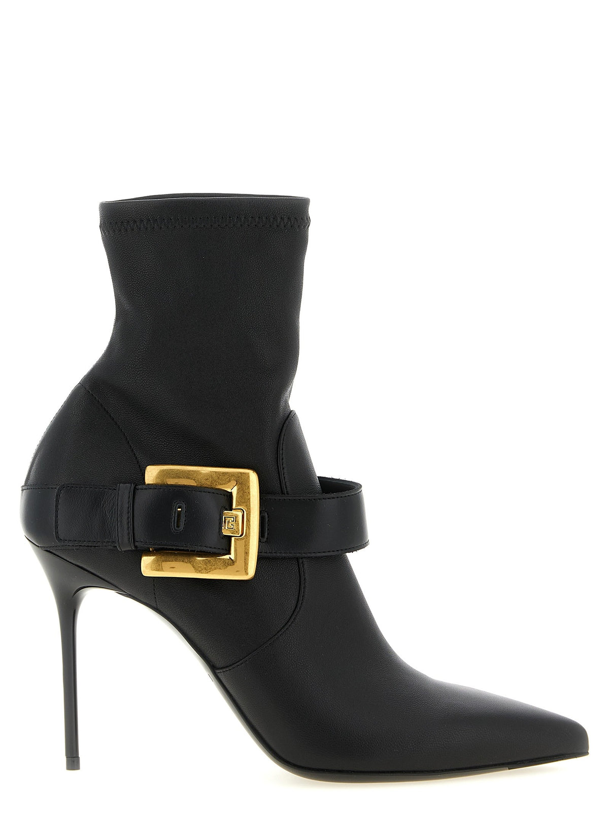 Balmain Anthem Enkellaarzen – Zwart