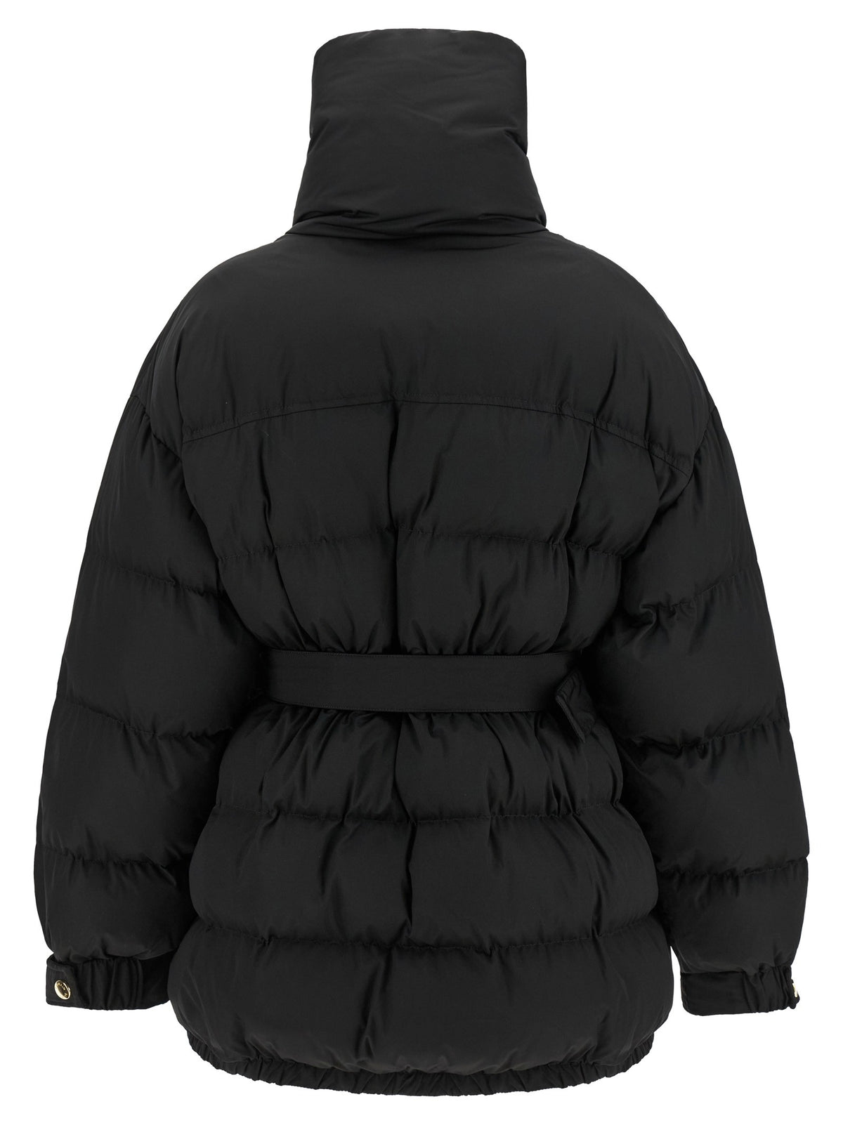 Balmain Donsjas met riem – Zwart
