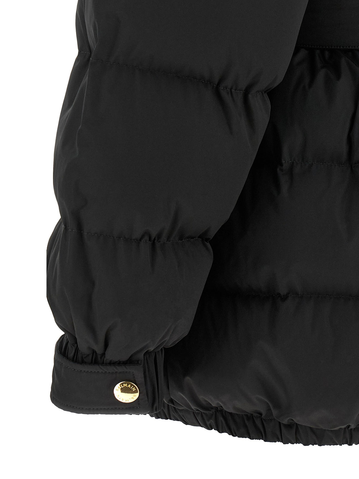 Balmain Donsjas met riem – Zwart