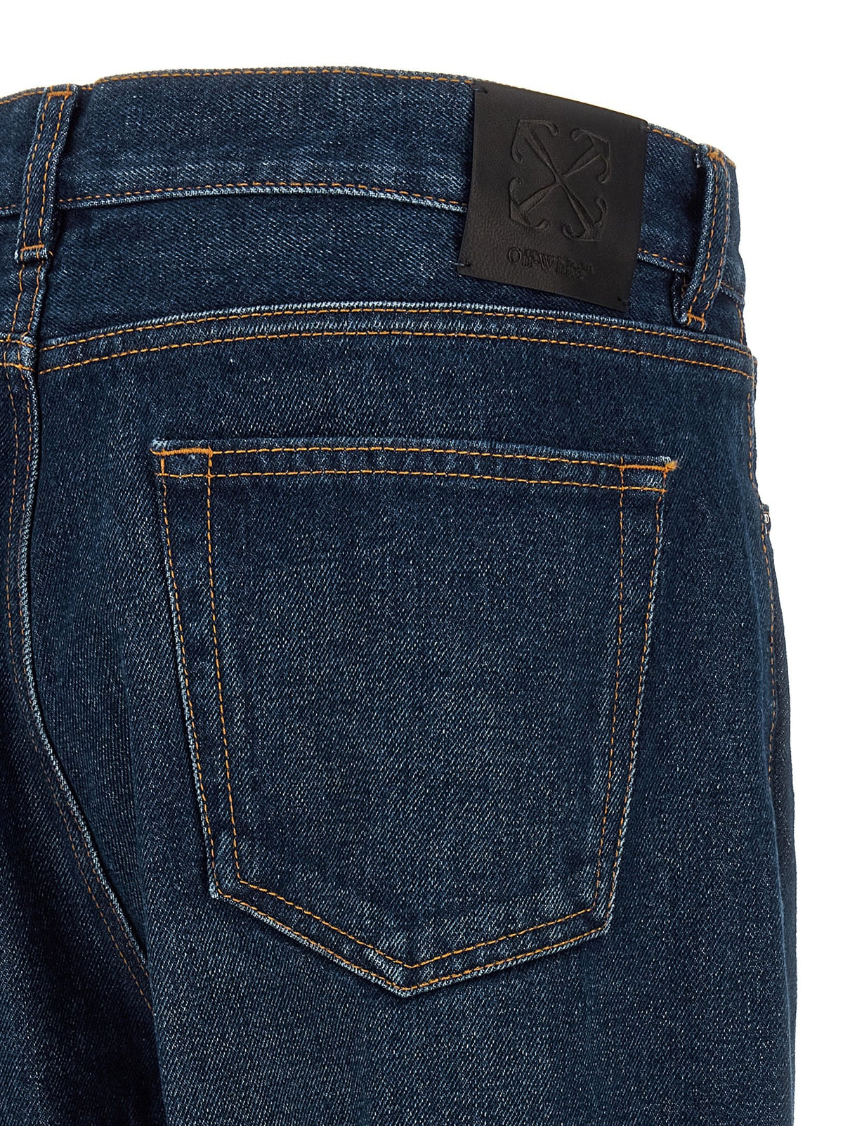 Off-White Arr Zip Skate Jeans – Donkerblauw
