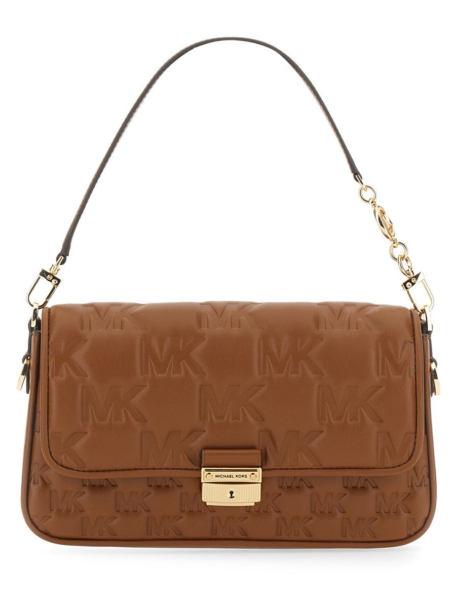 Michael Kors Schoudertas met reliëflogo – Cognac