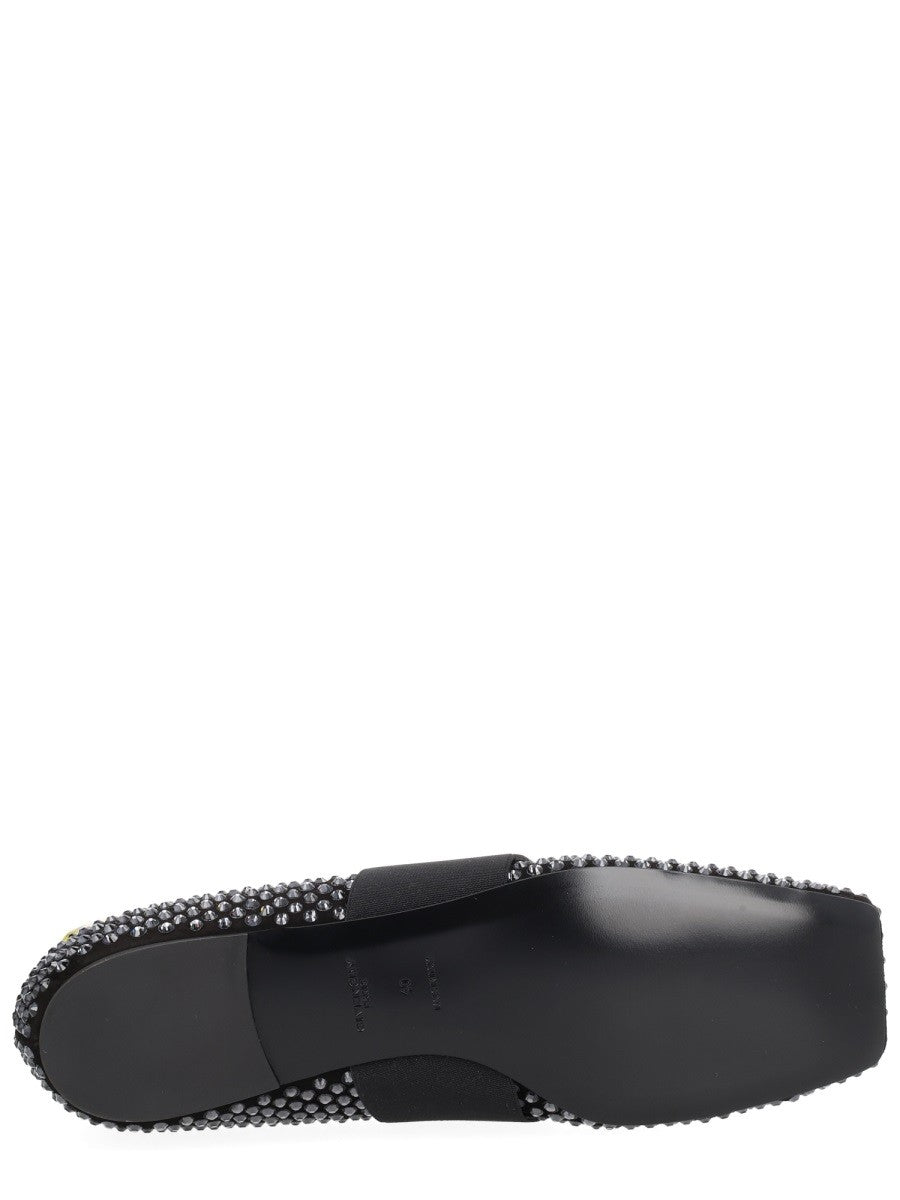 Givenchy Sliced Square Ballerina's – Zwart