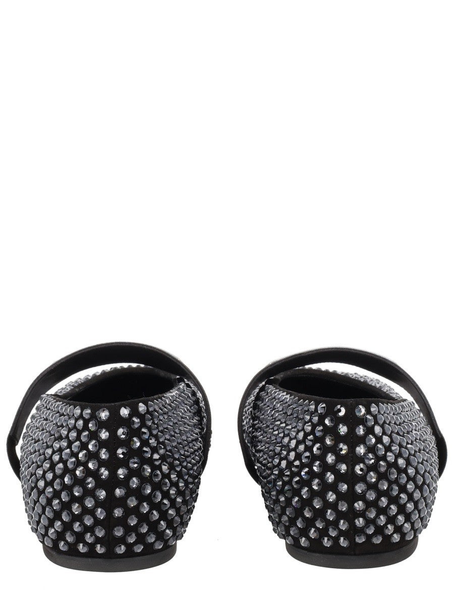Givenchy Sliced Square Ballerina's – Zwart