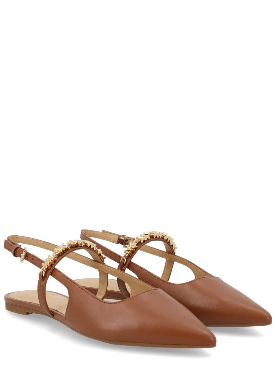 Michael Kors Slingback ballerina's – Cognac