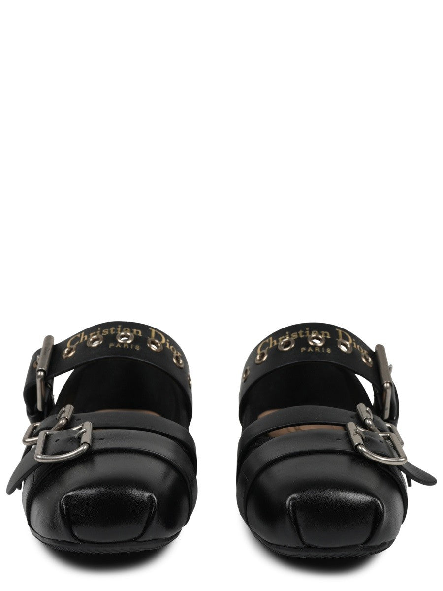 Christian Dior Punk Ballerina's – Zwart