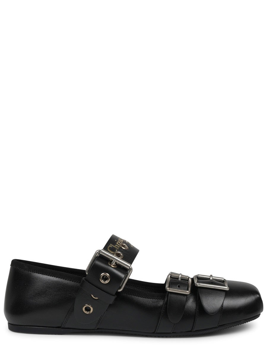 Christian Dior Punk Ballerina's – Zwart