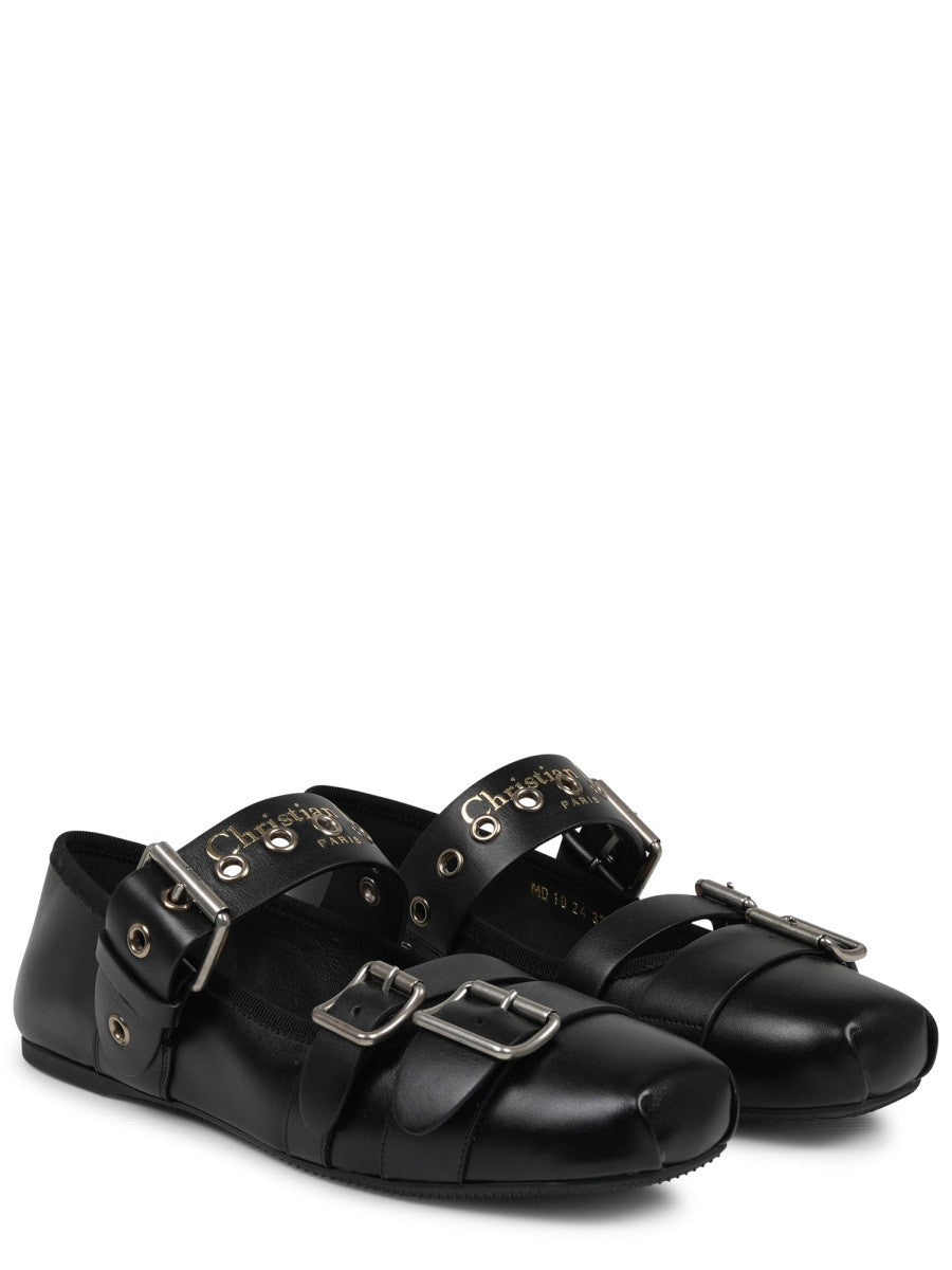 Christian Dior Punk Ballerina's – Zwart