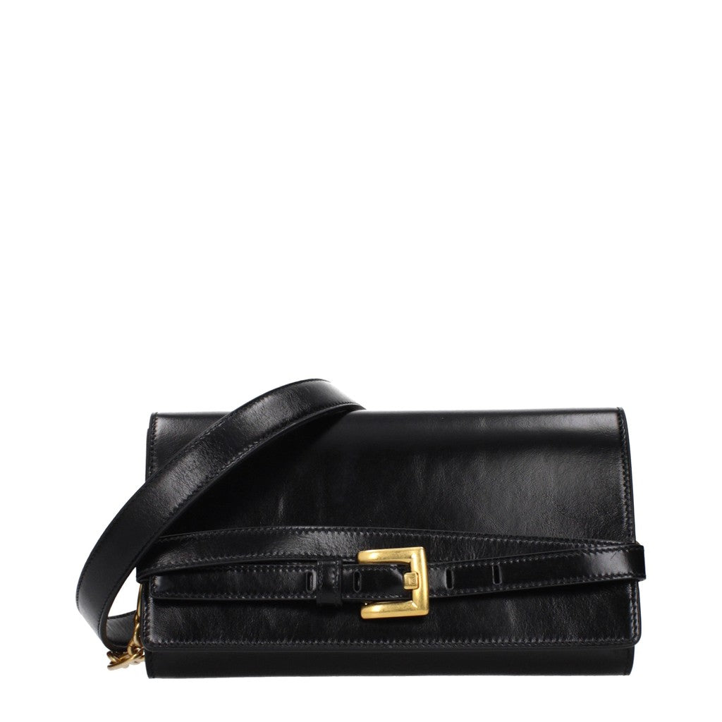 Balmain Leren crossbodytas – Zwart
