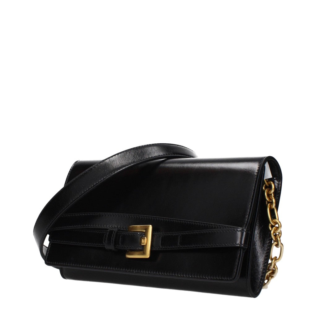 Balmain Leren crossbodytas – Zwart