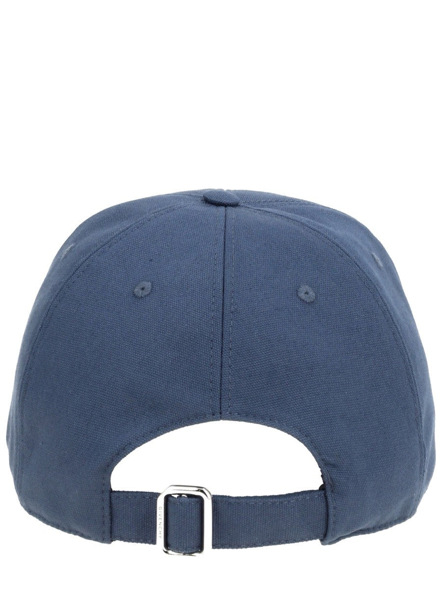Givenchy Katoenen Pet met geborduurd logo – Middenblauw