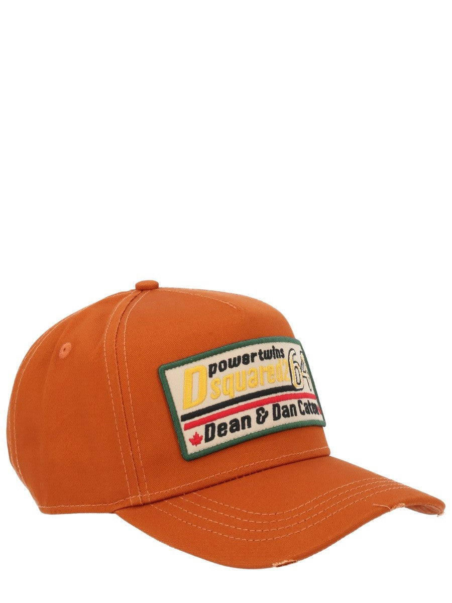 Dsquared2 Pet met logopatch – Oranje