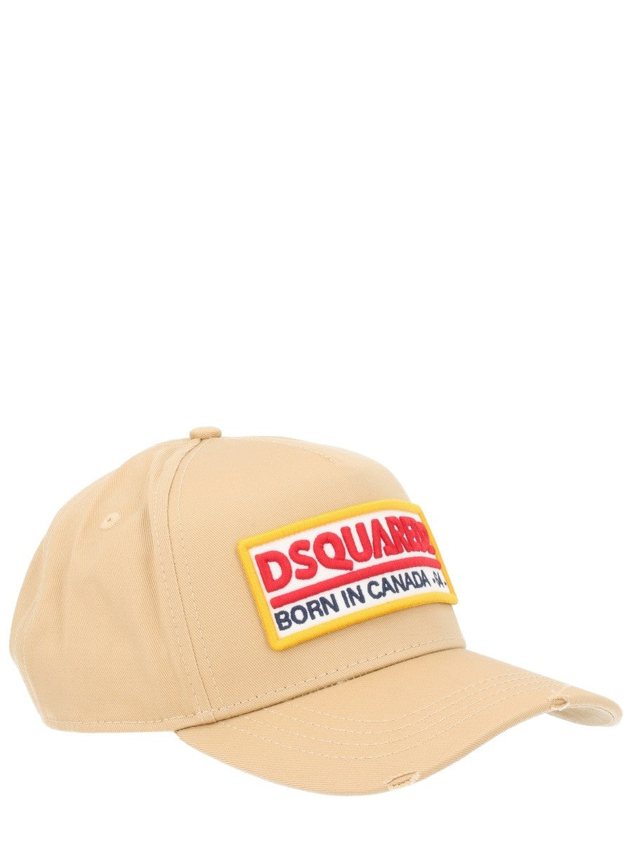 Dsquared2 Pet met logopatch – Beige