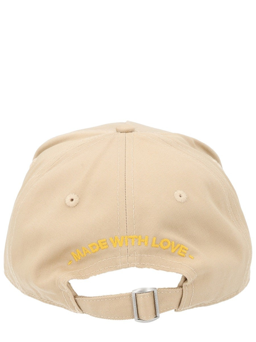 Dsquared2 Pet met logopatch – Beige